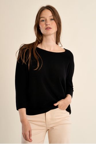 Jersey de mujer de manga larga, corte amplio.