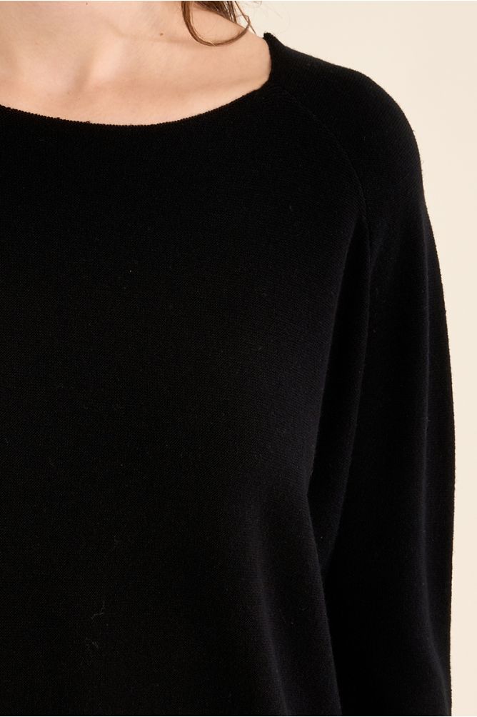 Jersey de mujer de manga larga, corte amplio.