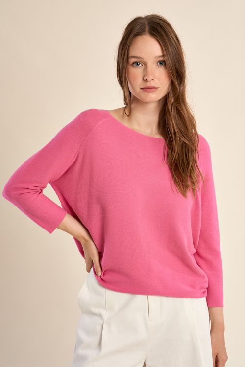 Jersey de mujer de manga larga, corte amplio.