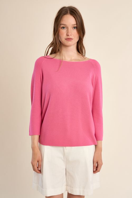 Jersey de mujer de manga larga, corte amplio.