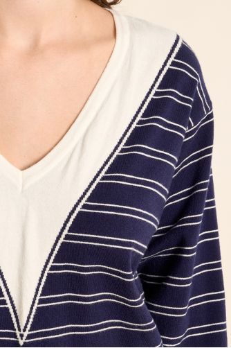 Pull en maille, col V