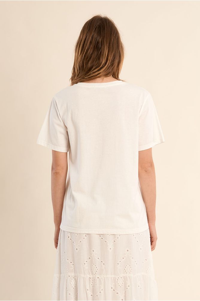 Straight T-shirt with illustration