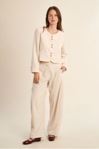 Veste courte, en tweed