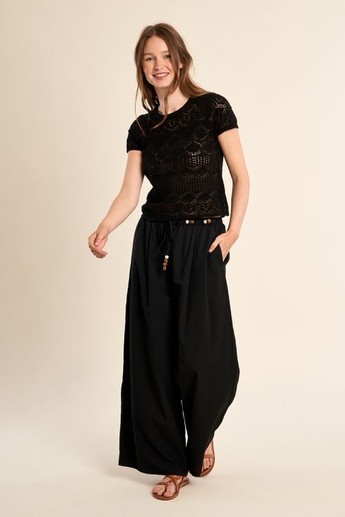 Maille manches courtes en crochet