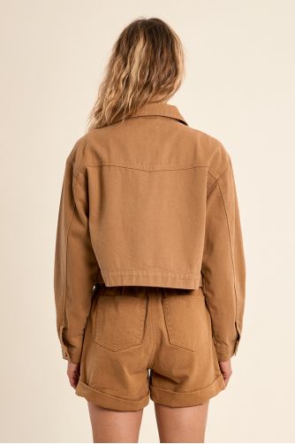 Veste courte en denim