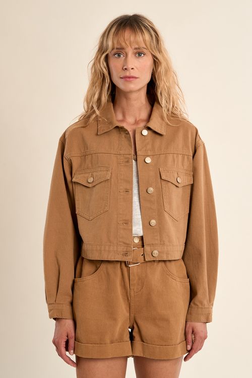 Short denim jacket
