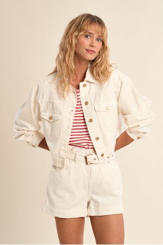 Veste courte en denim