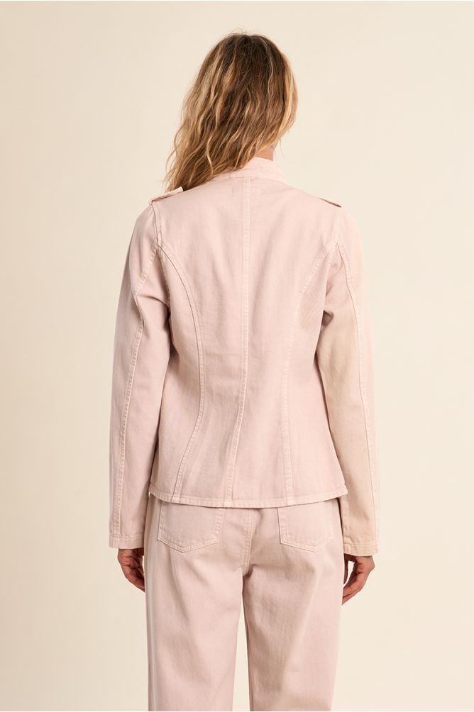 Chaqueta de mujer vaquera, estilo militar.