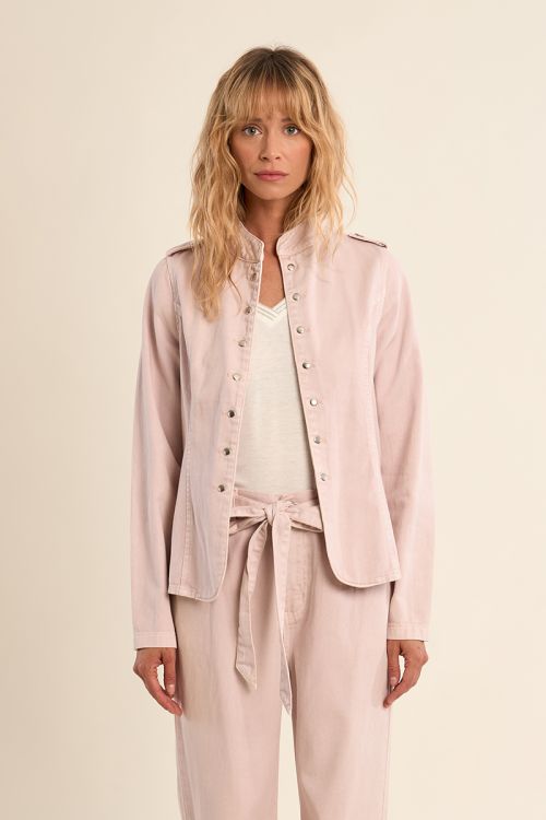 Chaqueta de mujer vaquera, estilo militar.
