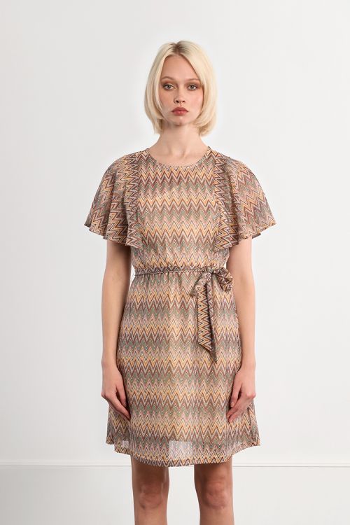 Belted mini dress
