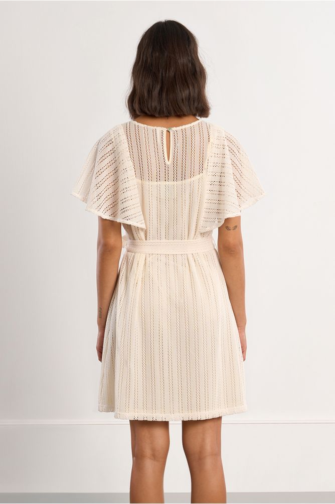 Robe mini en maille ajourée