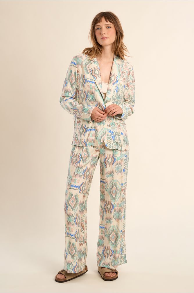 Blazer droit imprimé