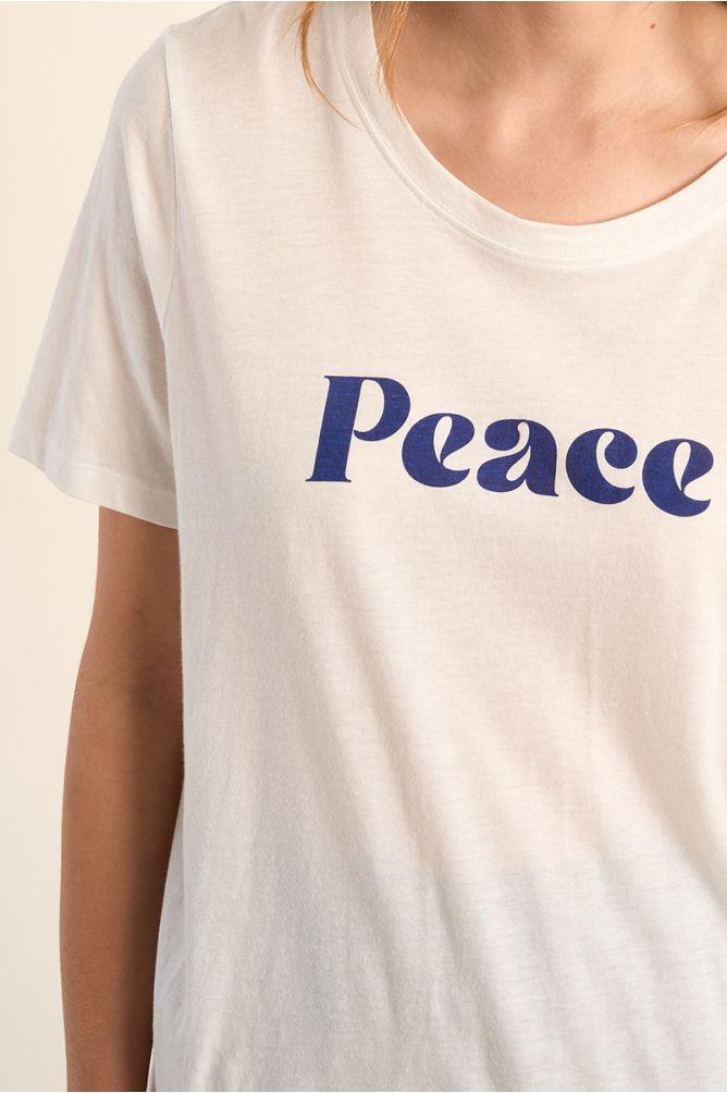 T-shirt en coton "Peace"
