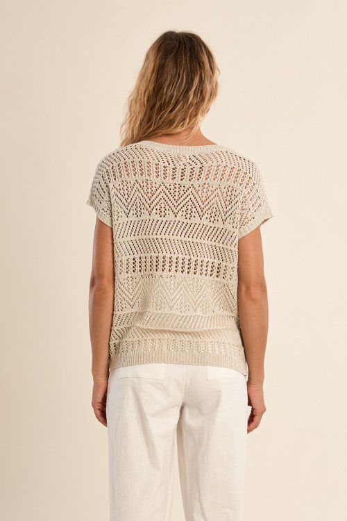T-shirt en maille, décontracté