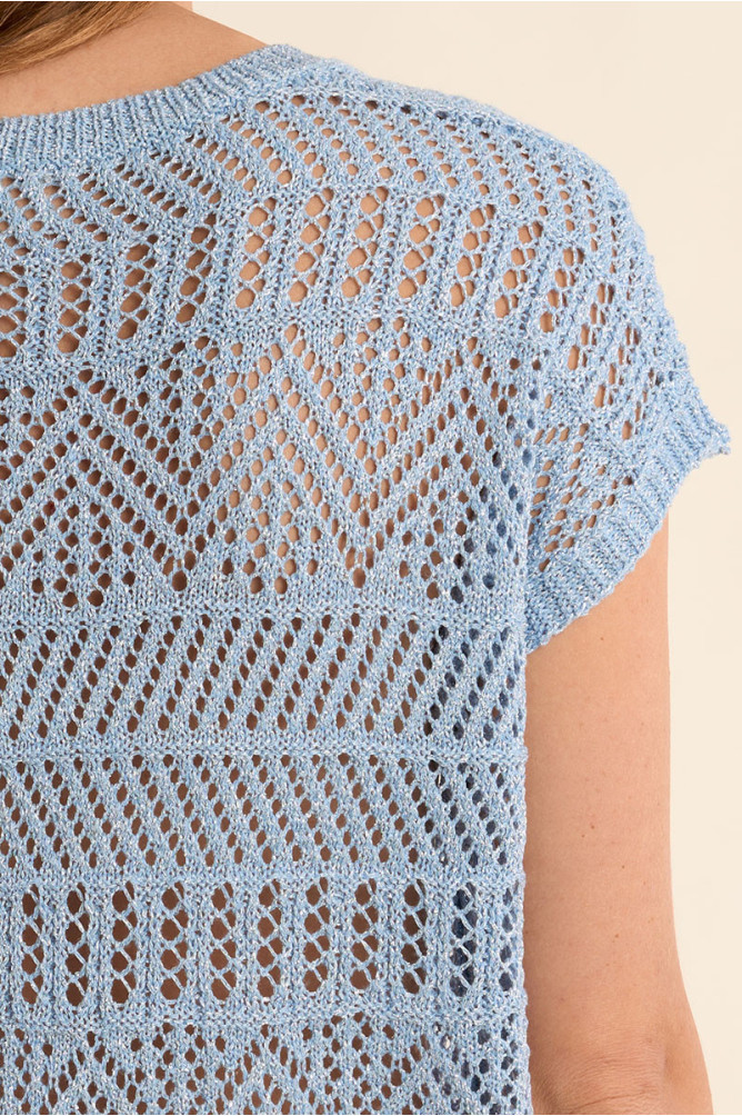 Knitted T-shirt, casual