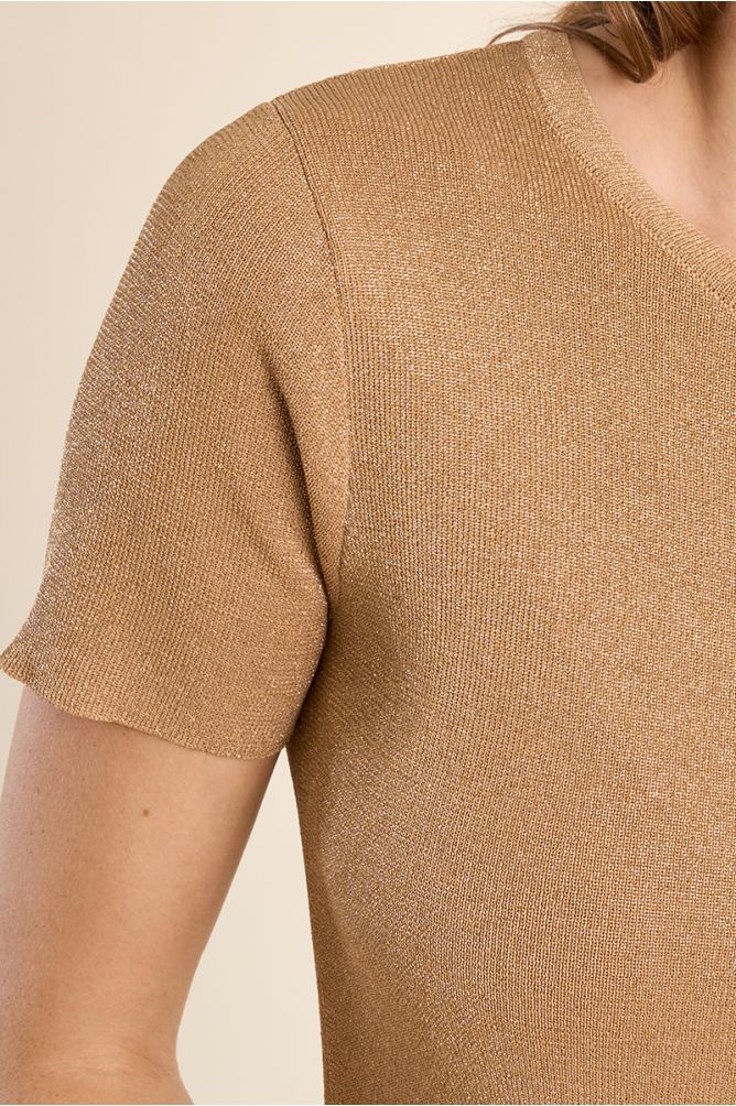 Jersey de mujer de manga corta, liso.