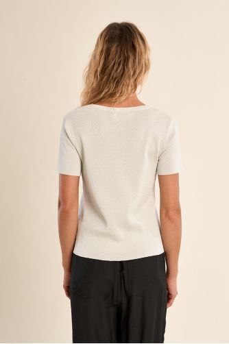 T-shirt en maille fine, irisé