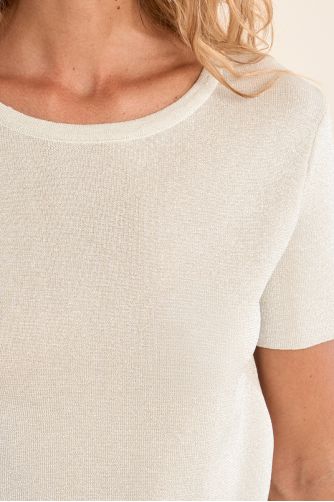 T-shirt en maille fine, irisé