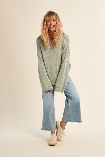 Pull en maille, col rond