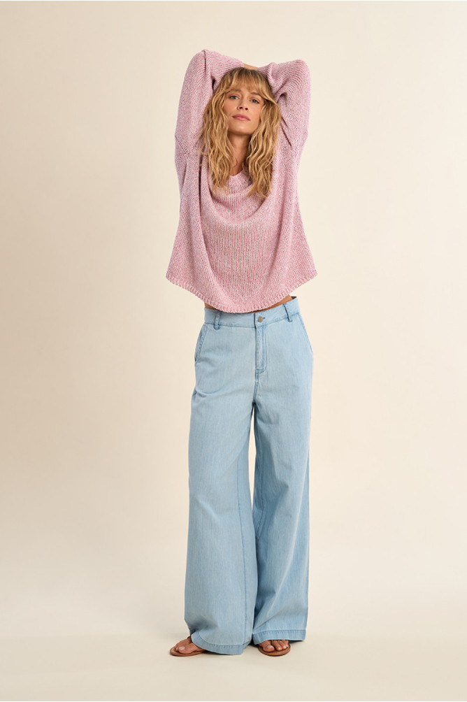 Pull en maille, col rond