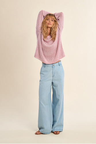 Pull en maille, col rond