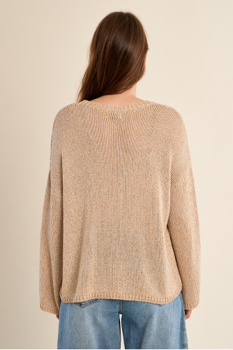Pull en maille, col rond
