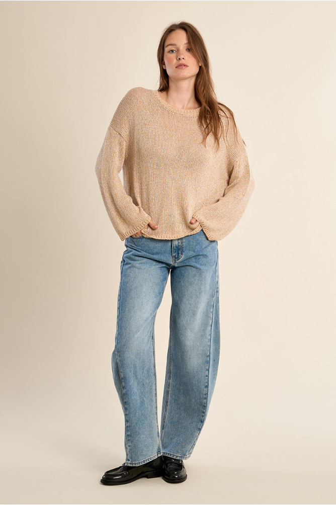 Pull en maille, col rond
