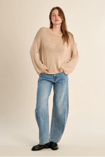 Pull en maille, col rond