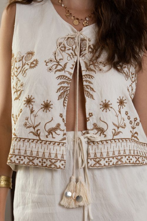 Embroidered bolero