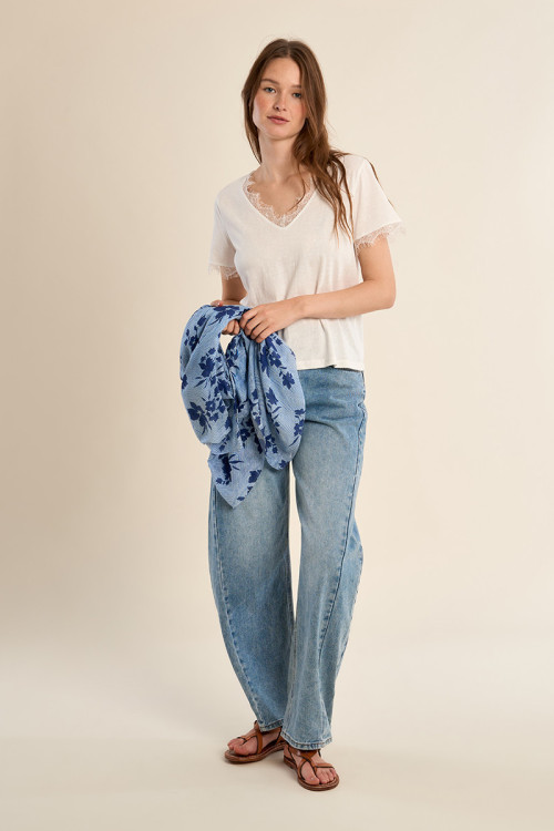 Large scarf, floral print
