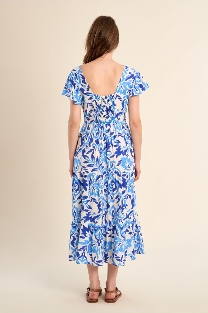Robe longue, imprimée