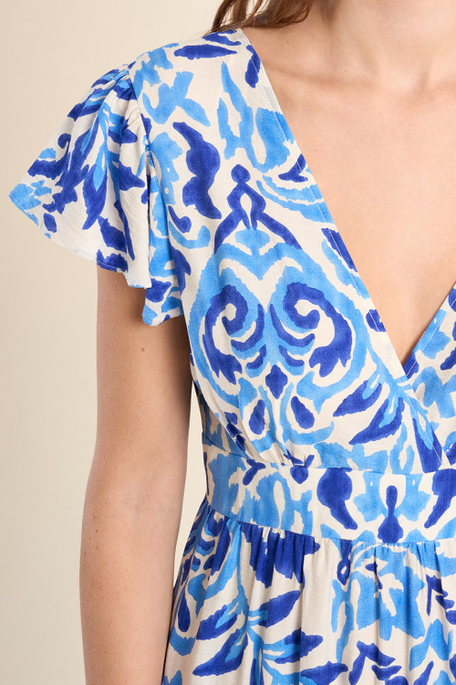 Robe longue, imprimée