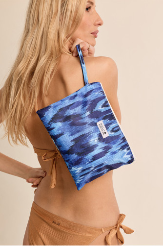 Pochette imprimée Blue Indigo