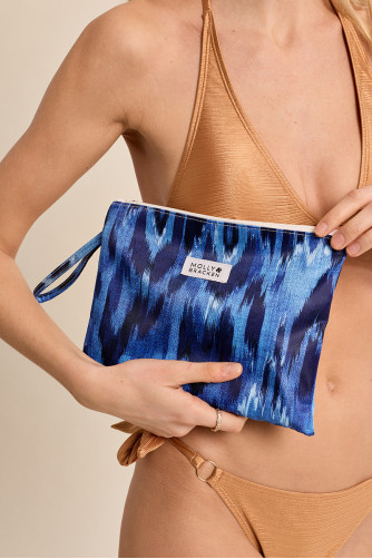 Pochette imprimée Blue Indigo