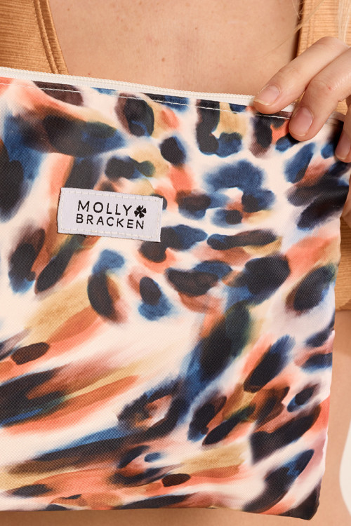 Bolso de mujer de mano, con estampado.