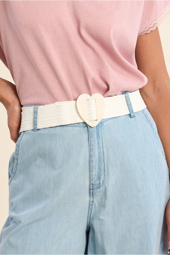 Large ceinture tressée à boucle