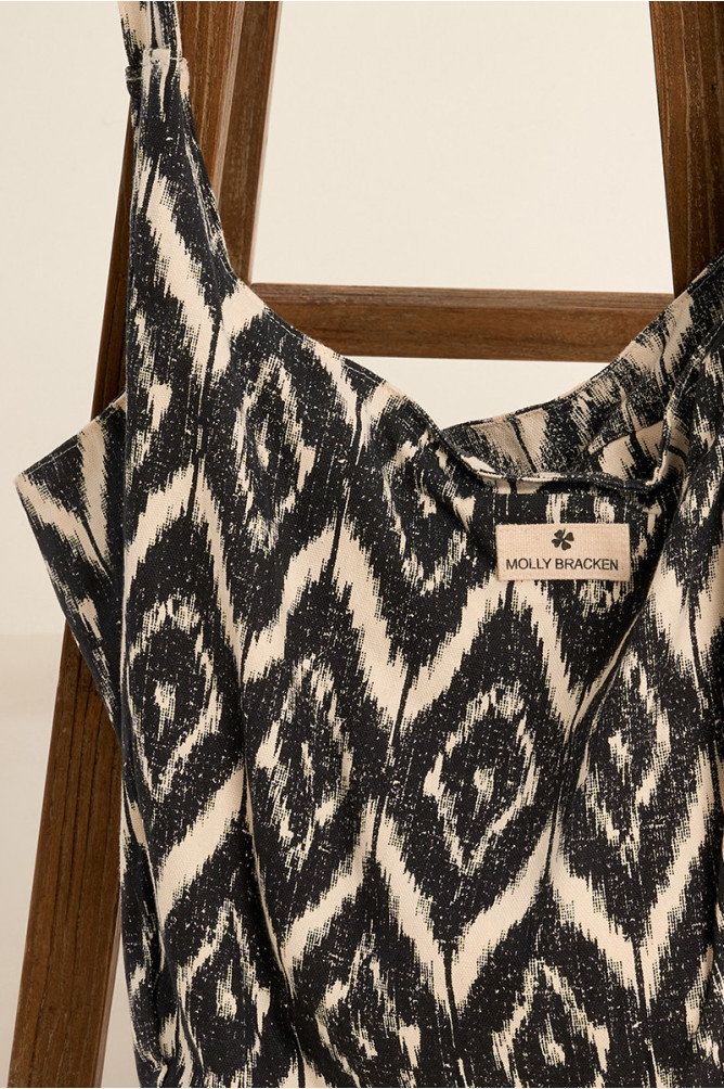 Tote bag, ethnic print