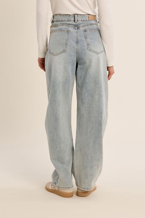 Pantalon en denim pour femme, coupe ample "Balloon"