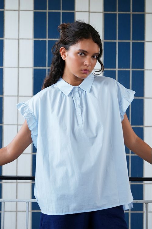 Chemisier en popeline de coton