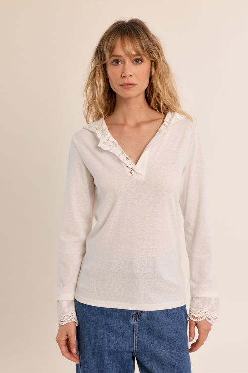 Sudadera de mujer de manga larga, con capucha.