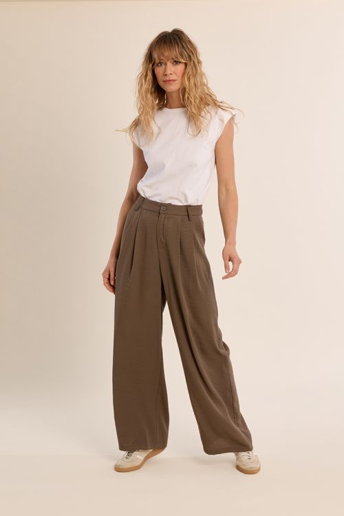 Pantalon de tailleur, large