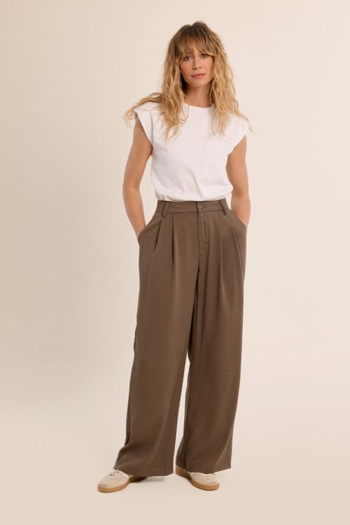Pantalon de tailleur, large