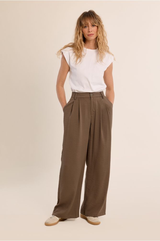 Pantalon de tailleur, large