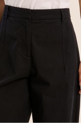 Pantalon en coton, coupe barrel