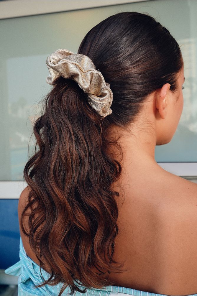 Gold Scrunchie