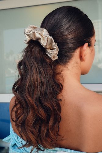 Gold Scrunchie