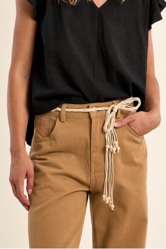 Ceinture nouable en cordes tressées