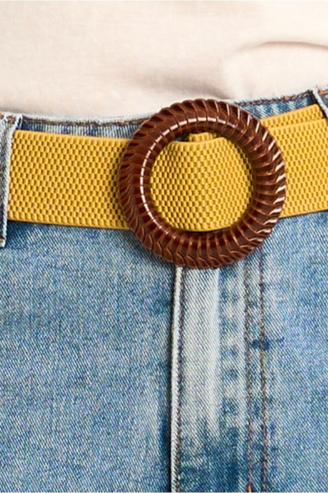 Ceinture tressée à boucle