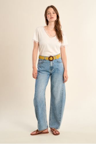 Ceinture tressée à boucle