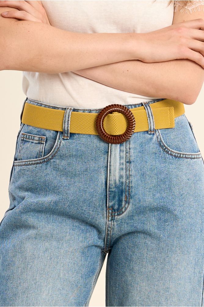 Braided belt with buckle